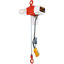 Harrington Hoists & Cranes ED250DS-10-120V Harrington ED 250 Lb. Dual Speed Cylinder Control Electric Hoist, 10 Lift, 26/10 FPM, 120V image.