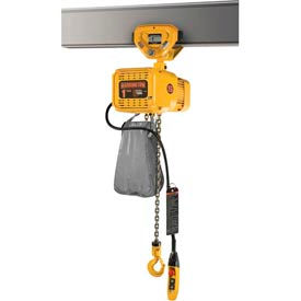 Harrington NERP020CD-20 NER Electric Hoist w/ Push Trolley - 2 Ton, 20' Lift, 7/1 ft/min, 208V