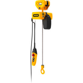 Harrington® SEM Mini Electric Chain Hoist with Push Trolley 1/4 Ton Capacity 15 Lift 115V 
