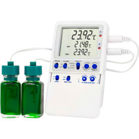 American Biotech ABS-DDL2-18 American Biotech Supply Dual Probe Temperature Monitoring Device with USB Transfer image.