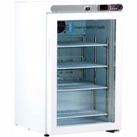 American Biotech ABT-HC-UCFS-0204G American Biotech Supply Premier Freestanding Undercounter Refrigerator, 2.5 Cu.Ft., Glass Door image.