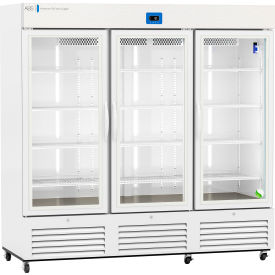 American Biotech Supply Premier Laboratory Refrigerator 72 Cu. Ft. Capacity Glass Door 