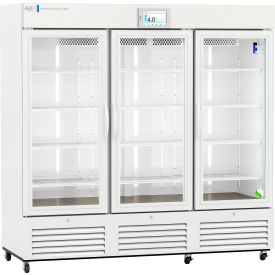 American Biotech Supply Touchscreen Laboratory Refrigerator 72 Cu. Ft. Capacity Glass Door 