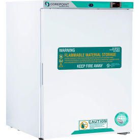 American Biotech FR051WWW-0 CorePoint Scientific White Diamond Series Undercounter Flammable Storage Refrigerator, 5 Cu.Ft. image.