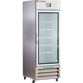 CorePoint Scientific White Diamond Refrigerator 23 Cu.Ft. Stainless Steel Glass Door 