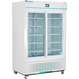 American Biotech NSWDR472WWG-0 CorePoint Scientific White Diamond Laboratory & Medical Refrigerator, 47 Cu. Ft., Glass Door image.