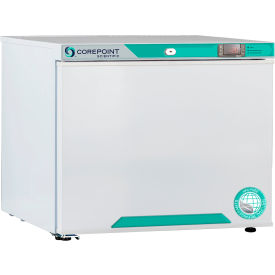 CorePoint Scientific White Diamond Countertop Manual Defrost Freezer 1.7 Cu.Ft. Left Hinged 