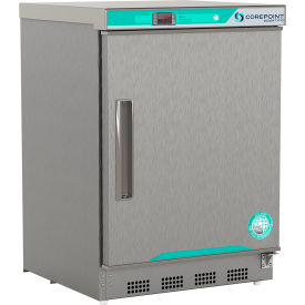 American Biotech PF051SSS-0M CorePoint Scientific White Diamond Built-In Undercounter Freezer, 4.2 CuFt, SS Door/Right Hinged image.