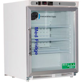 ABS Premier Pharmacy/Vaccine ADA Built-In Undercounter Refrigerator, 4.6 Cu.Ft., Glass Door