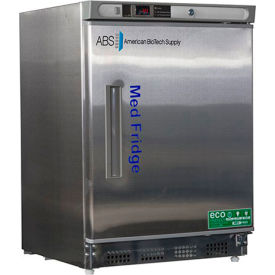 American Biotech PH-ABT-HC-UCBI-0404SS ABS Premier Pharmacy/Vaccine Built-In Undercounter Stainless Steel Refrigerator, 4.5 Cu.Ft. image.