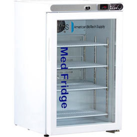 American Biotech PH-ABT-HC-UCFS-0204G ABS Premier Pharmacy/Vaccine Undercounter Refrigerator, 2.5 Cu. Ft., Freestanding, Glass Door image.