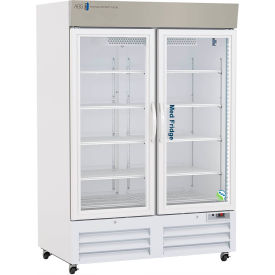 American Biotech PH-ABT-NSF-S49G American Biotech Supply Standard Upright Pharmacy Refrigerator, 49 Cu. Ft. Capacity, Glass Door image.