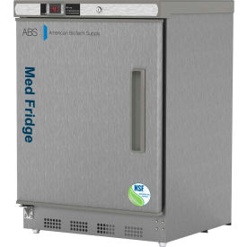 ABS Undercounter Stainless Steel Vaccine Refrigerator 4.6 CuFt Left Hinged NSF Certified 