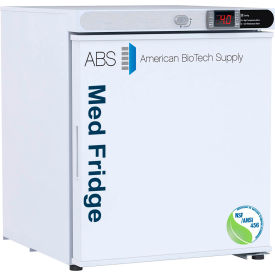 American Biotech PH-ABT-NSF-UCFS-0104 American Biotech Supply Vaccine Countertop Freestanding Refrigerator, 1 Cu. Ft. Capacity, Solid Door image.