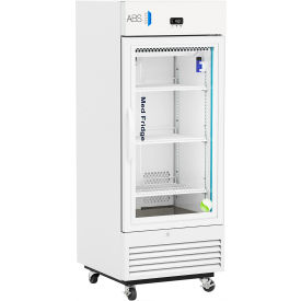 American Biotech Supply Standard Pharmacy Refrigerator 12 Cu. Ft. Capacity Swing Glass Door 
