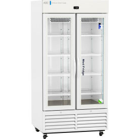 American Biotech Supply Standard Pharmacy Refrigerator 36 Cu. Ft. Capacity Swing Glass Door 