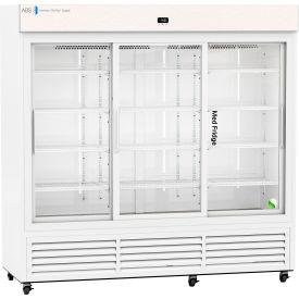 American Biotech Supply Standard Pharmacy Refrigerator 69 Cu. Ft. Capacity Sliding Glass Door 