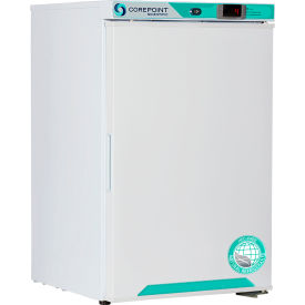 CorePoint Scientific White Diamond Freestanding Undercounter Refrigerator 2.5 Cu.Ft. Solid 