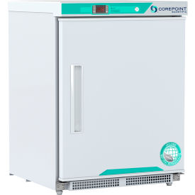 American Biotech PR051WWWADA-0 CorePoint Scientific White Diamond Built-In ADA Undercounter Refrigerator,4.6 CuFt, Solid/Rt Hinge image.