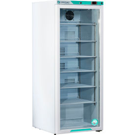 CorePoint Scientific White Diamond Compact Laboratory Refrigerator 10.5 Cu.Ft Glass Door 