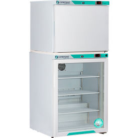 American Biotech PRF072WWG-0 CorePoint Scientific White Diamond Refrigerator & Freezer Combo, 7 Cu.Ft., Glass Door image.