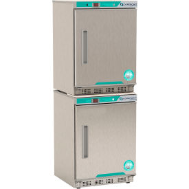 American Biotech PRF092SSS-0 CorePoint Scientific White Diamond Refrigerator & Freezer Combo, 9 Cu.Ft, Stainless Steel image.