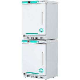 American Biotech PRF092WWWLH-0 CorePoint Scientific White Diamond Refrigerator & Freezer Combo, 9 CuFt, Solid Door, Left Hinge image.