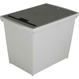 Hsm Of America HSM1070070140 HSM® Electronic Waste Container - 9-Gallon Capacity - Gray image.