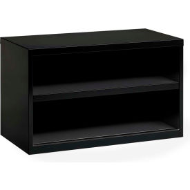 Global Industrial 695760 Interion® 36" Low Open Credenza - Black image.