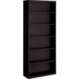 Hirsh 6 Shelf Bookcase 34-1/2"W x 13"D x 82"H Black