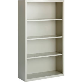 Hirsh 4 Shelf Bookcase 34-1/2"W x 13"D x 60"H Gray