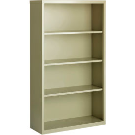 Hirsh 4 Shelf Bookcase 34-1/2"W x 13"D x 60"H Putty