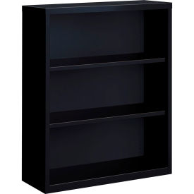 Hirsh 3 Shelf Bookcase 34-1/2"W x 13"D x 42"H Black
