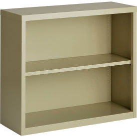 Hirsh 2 Shelf Bookcase 34-1/2"W x 13"D x 30"H Putty