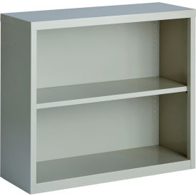 Hirsh 2 Shelf Bookcase 34-1/2"W x 13"D x 30"H Gray