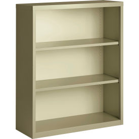 Hirsh 3 Shelf Bookcase 34-1/2"W x 13"D x 42"H Putty