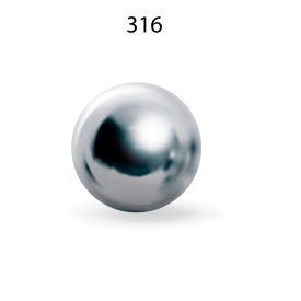 HARTFORD TECHNOLOGIES INC 20212 Hartford Technologies 316 Stainless Ball, 5/32", ABMA Grade 100 image.
