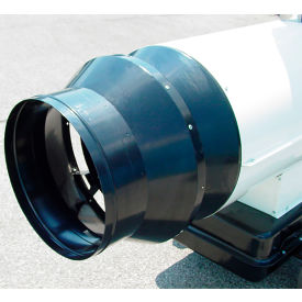 Heat Wagon Inc AR210 Heat Wagon 14" Dia. Single Outlet Duct Adaptor For HVF210 Heater, Black image.