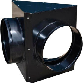 Heat Wagon Inc AR312 Heat Wagon 12" Dia. Dual Outlet Duct Adaptor For HVF310 Heater, Black image.