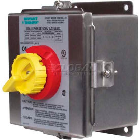Bryant Electric Div Of Hubbell 664S33D NEMA 4X Stainless Steel Toggle Switch in Enclosure, 30 AMP 600V image.