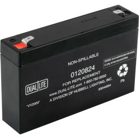 Hubbell Lighting Co BATT-SLA 6V 3.4A/90M 7-7.2AH 6V, 3.4A Sealed Lead Acid Replacement Battery image.