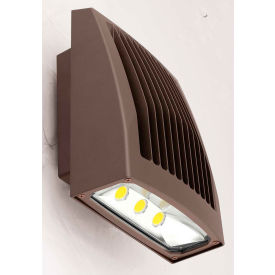Hubbell Lighting Co SG2-50-PCU Hubbell SG2-50-PCU LED Low Profile Wall Pack w/ Photocontrol, 51W, 5500L, 5000K, Dark Bronze, DLC image.