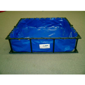 Husky Steel Frame PVC Decontamination Pool STFDP-33 - 22 Oz. Thickness 36x39x12 - 60 Gal. Green