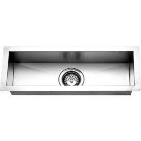 Houzer Inc CTB-2385 Houzer® CTB-2385 Contempo Trough Series Undermount Stainless Steel Bar/Prep Sink image.