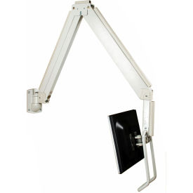 HOMEVISION TECHNOLOGY INC LCD6506 TygerClaw LCD6506 Hospital LCD Arm For 10"-17" Monitors, White image.