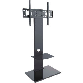 HOMEVISION TECHNOLOGY INC LCD84112BLK TygerClaw LCD84112BLK Double Layers TV Stand For 32"-55" TVs, Black image.