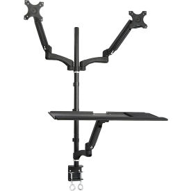 HOMEVISION TECHNOLOGY INC TYDS10019BLK TygerClaw TYDS10019BLK Single Monitor Sit-Stand Workstation image.