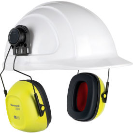 North Safety 1035127-VS Honeywell Verishield™ Hard Hat Mounted Ear Muff, 27 dB, Hi Visibility image.
