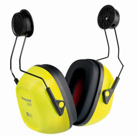 North Safety 1035200-VS Honeywell Verishield™ Hard Hat Mounted Ear Muff, Dieletric, 23 dB, Black/Yellow image.