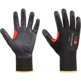 North Safety 21-1515B/8M Honeywell Coreshield™ 15 Gauge Nylon Black Liner Gloves, Nitrile Micro-Foam Coating, Size 8M image.